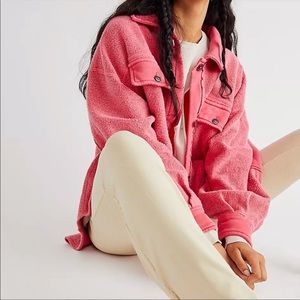 NWT Free People Ruby Jacket Pink Spark
